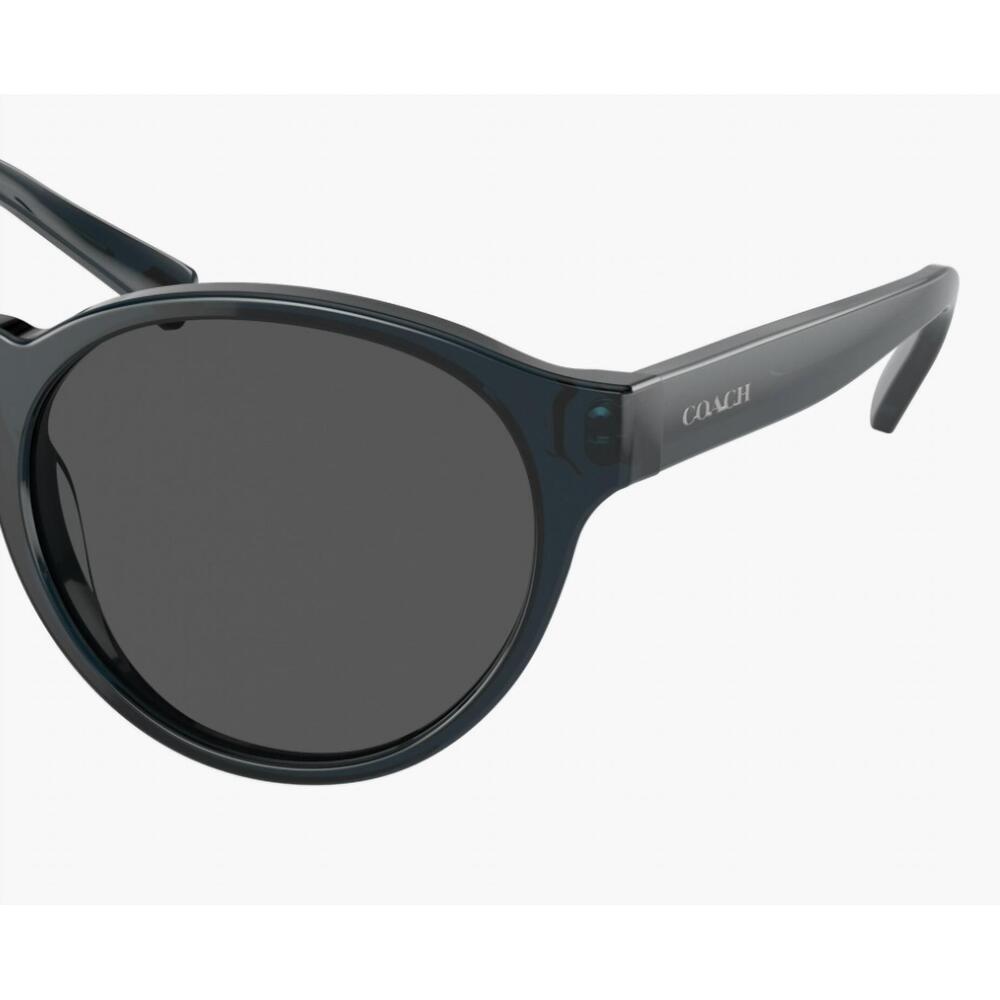 NEW COACH women's sunglasses transparent lens in blue jay, gray - Picture 2 of 2